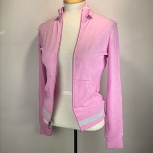 JUICY COUTURE Womens Jacket French Terry Mock Neck